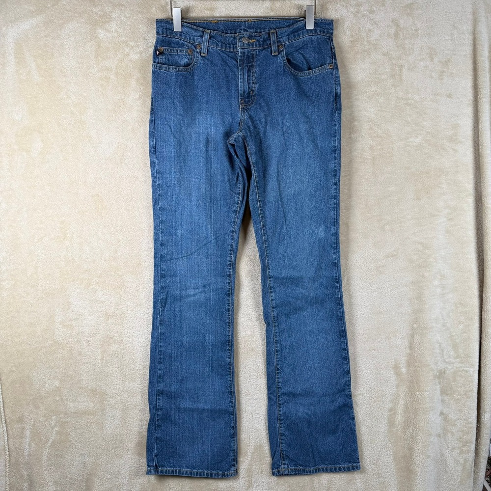 Polo Jeans Company Ralph Lauren Women's Kelly Blue Denim Bootcut Size 8x32